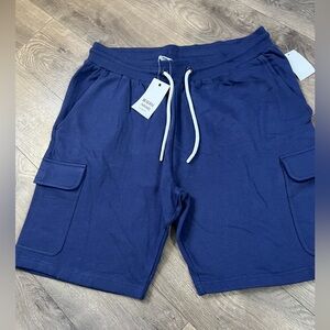 Reverse Threads Cargo Fleece Shorts Size XL New